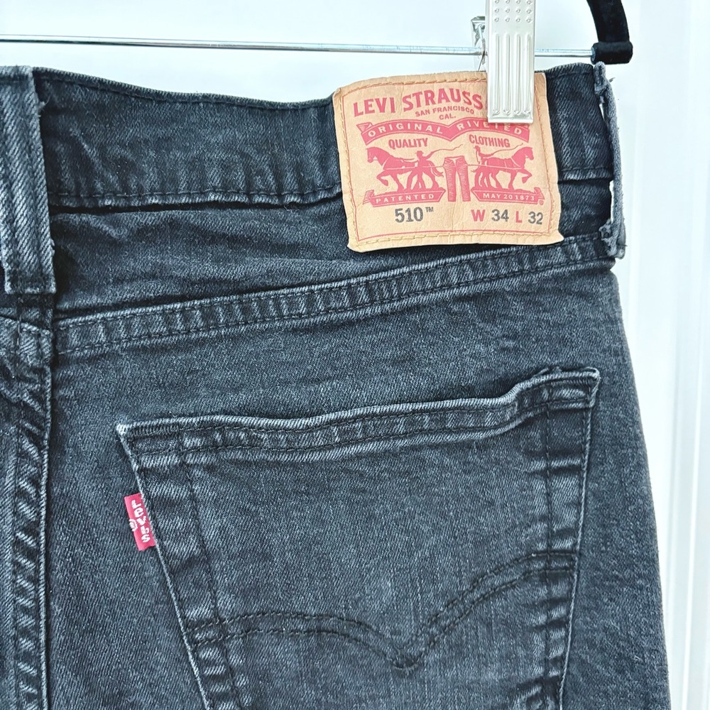 Levi's 510 Black Denim Jeans W34 L32
